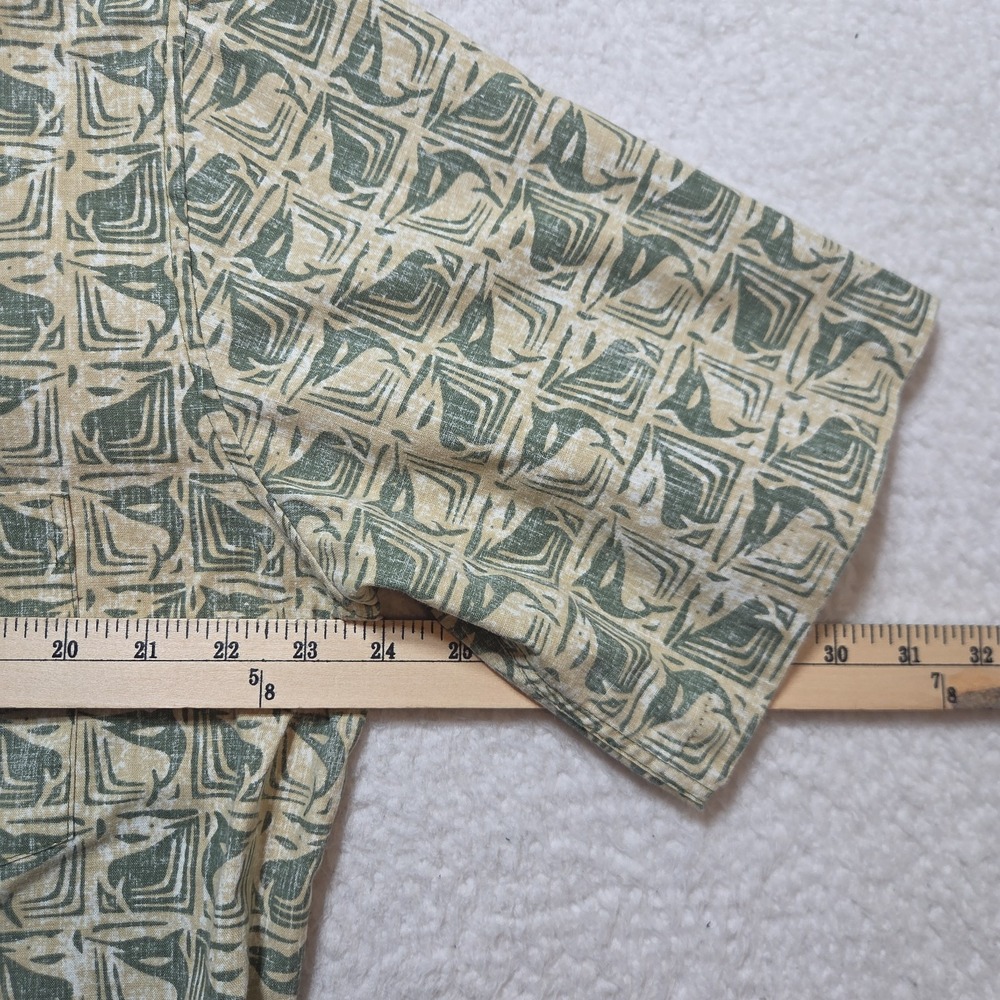 VTG Reyn Spooner Hawaiian Shirt Men Large Swordfish Marlin Fish Animal Print AOP - Picture 4 of 8